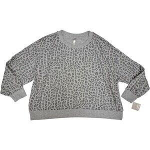 Simple Pleasures Women's Loungewear Sleep Pullover Animal Print 3X